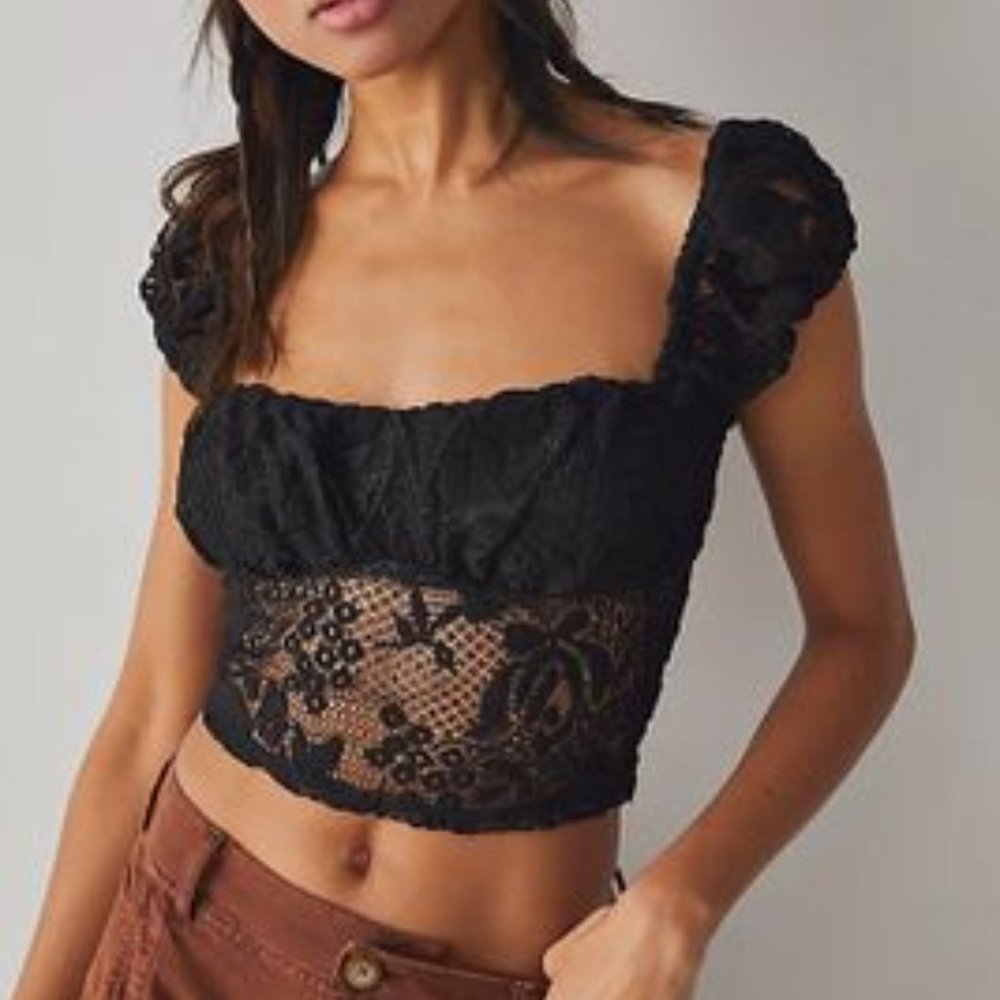 Free People Meant To Be Cami in Black (XS)